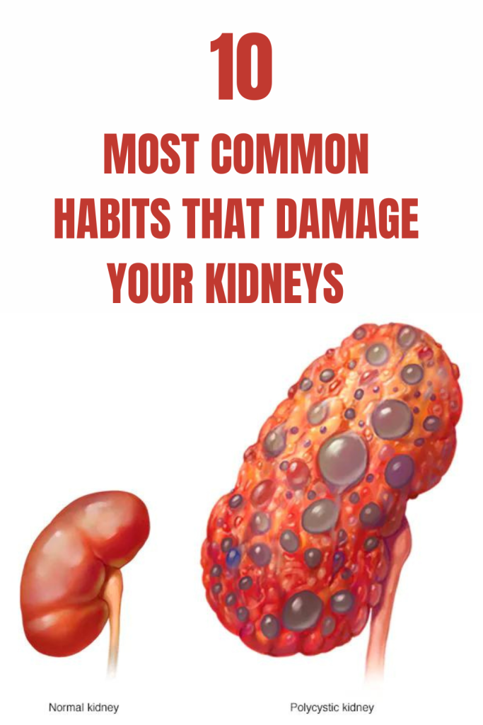 10 Most Common Habits That Damage Your Kidneys