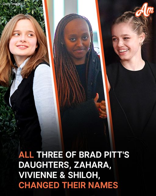 All Three of Brad Pitt’s Daughters, Zahara, Vivienne, & Shiloh, Have Changed Their Names