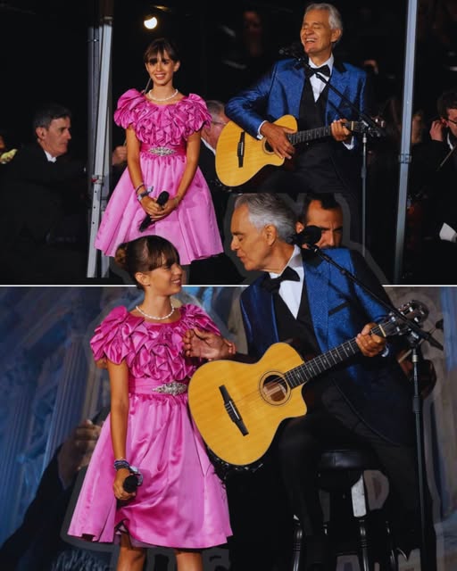 In a heartwarming and historic moment at his London concert, Andrea Bocelli took the stage alongside his 12-year-old daughter, stunning the audience with their powerful duet. As their voices blended in perfect harmony, the crowd was captivated, many moved to tears by the emotional bond between father and daughter. The atmosphere was filled with awe and admiration, as the performance not only showcased the Bocelli family’s extraordinary talent but also created a deeply emotional experience that would be remembered as a milestone in live music history