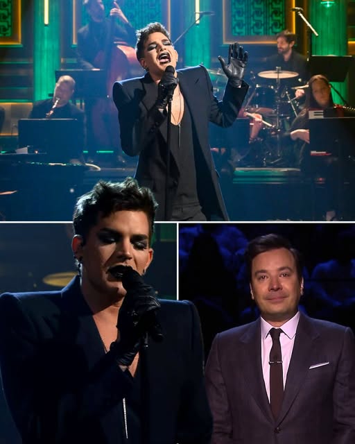 I’m Not Okay — Adam Lambert’s Haunting ‘I Don’t Care Much’ Performance on The Tonight Show Left Jimmy Fallon in Tears and the Audience Breathless, Turning the Stage into a Smoky 1930s Berlin Cabaret of Raw, Unfiltered Emotion