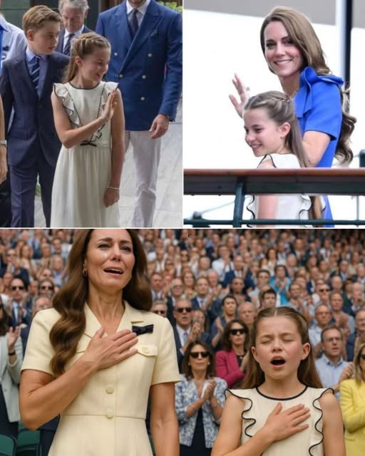 “There Have Been Storms for Us. Nevertheless, We Continue to Sing: The Royal Duet That Transformed Wimbledon Into a Healing Cathedral. Wimbledon 2025 Promised Championship Tennis. What No One Expected Was the Most Emotional Moment in the Tournament’s History. As Cameras Focused on Centre Court, Kate Middleton Stepped Forward—Not to Speak, but to Sing. Then Came Her Quiet Words: “I’d Like to Share This Moment… With My Daughter.”