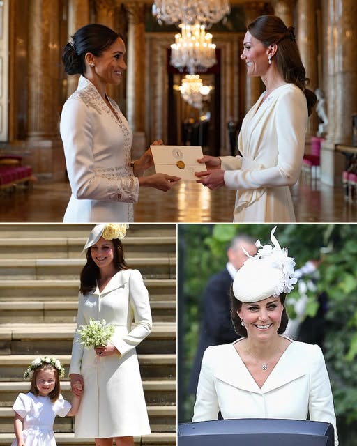 “Don’t Upstage the Bride!” — How Kate’s Subtle Wardrobe Move on Meghan’s Wedding Day Inspired a Secret Letter That’s Only Now Been Revealed