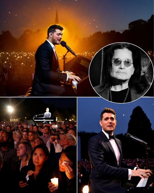 “I can’t pretend I didn’t hear it…” — On the evening of July 22, in front of 35,000 people at Sandringham Estate, Michael Bublé abruptly stopped his performance when he received the news of Ozzy Osbourne’s death