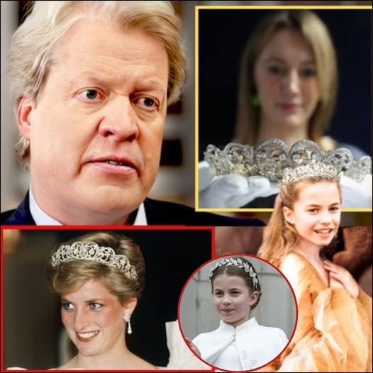 It’s Official: Charles Spencer Has Confirmed That Princess Charlotte Will Eventually Inherit the Renowned Spencer Tiara, the Stunning £400,000 Heirloom That Princess Diana Wore on Her Wedding Day. This Announcement Has Sent Royal Watchers Into a Frenzy. The Announcement Solidifies Charlotte’s Position in Royal History and Guarantees the Return of the Iconic Jewel to the Crown of a Princess From a Future Generation.