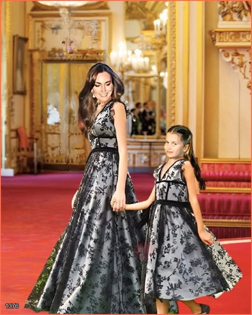 EXCLUSIVE: CATHERINE AND DAUGHTER CHARLOTTE WOW IN EXQUISITELY COORDINATED OUTFITS AT ROYAL GATHERING AT BALMORAL CASTLE