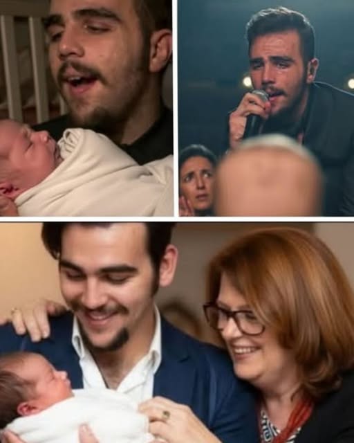 No one was ready for what unfolded that night. The crowd expected soaring harmonies and Il Volo’s signature power — but what they got was something far deeper. As Ignazio Boschetto stepped into the spotlight, the orchestra faded to a hush. His voice — soft, trembling — filled the air with a tenderness that felt almost sacred. He wasn’t singing to the thousands before him. He was singing to one tiny soul — his newborn baby, only two months old. Each lyric felt like a confession. Each note, a heartbeat. And when his voice cracked on the final verse, he covered his face, whispering through tears: 👉 “You’re my forever song.” For a few seconds, there was no applause — just stillness. Then the entire hall stood, weeping, clapping, embracing strangers. Even Gianluca and Piero looked shattered, holding him as he broke down mid-bow