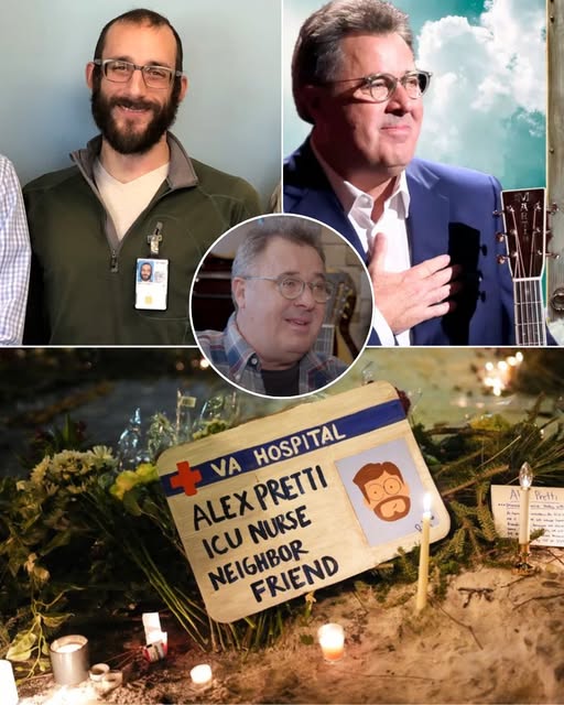 “HE WAS A PART OF US.” Vince Gill is known for his voice, but last night, that voice broke. In a raw, shattering moment, the country legend confirmed the truth no one saw coming: Alex Pretti, the nurse lost on that Minneapolis street, was his own family. Vince didn’t hide behind a statement. Visibly shaken, he stood as a man whose world had just been leveled. In a powerful act of grace, the Gill family has stepped in to cover all funeral expenses, standing shoulder-to-shoulder with the Prettis. There will be no performance tonight—only a heavy, haunting silence for a 37-year-old hero who spent his life healing others, only to vanish in a moment of pure chaos. A weekend meant for music has turned into a national mourning. As the lights go dim, the question isn’t about the songs anymore—it’s about the justice a grieving family is still waiting for. The heartbreaking private message Vince sent to the family has just surfaced below…